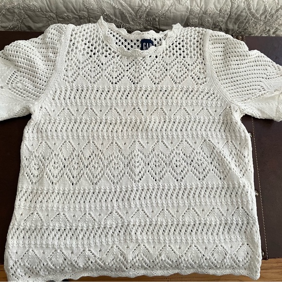 GAP Cream Lace Knit Top - Picture 2 of 3